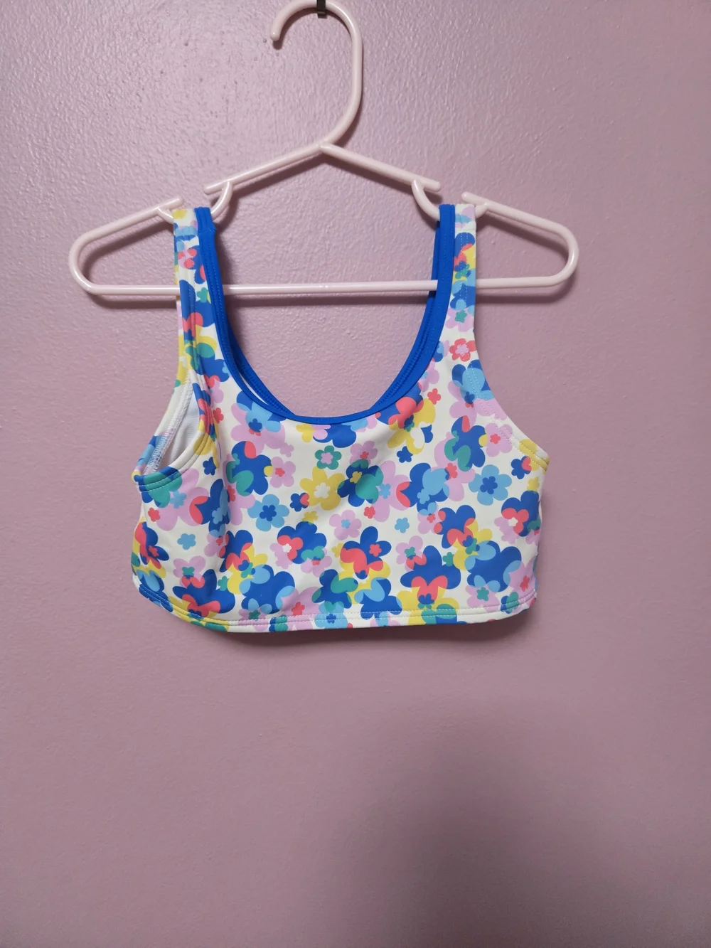 Mini Boden Girls' Floral Two-Piece Bikini - Blue, Pink, Yellow, Green